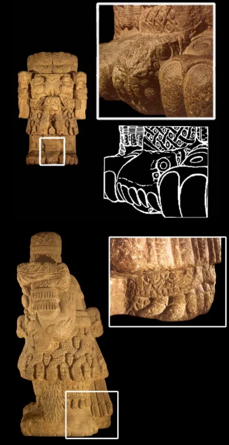 Coatlicue piernas